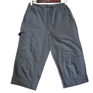 Wool Rich Womans Grey High Waist  Hiking Capris